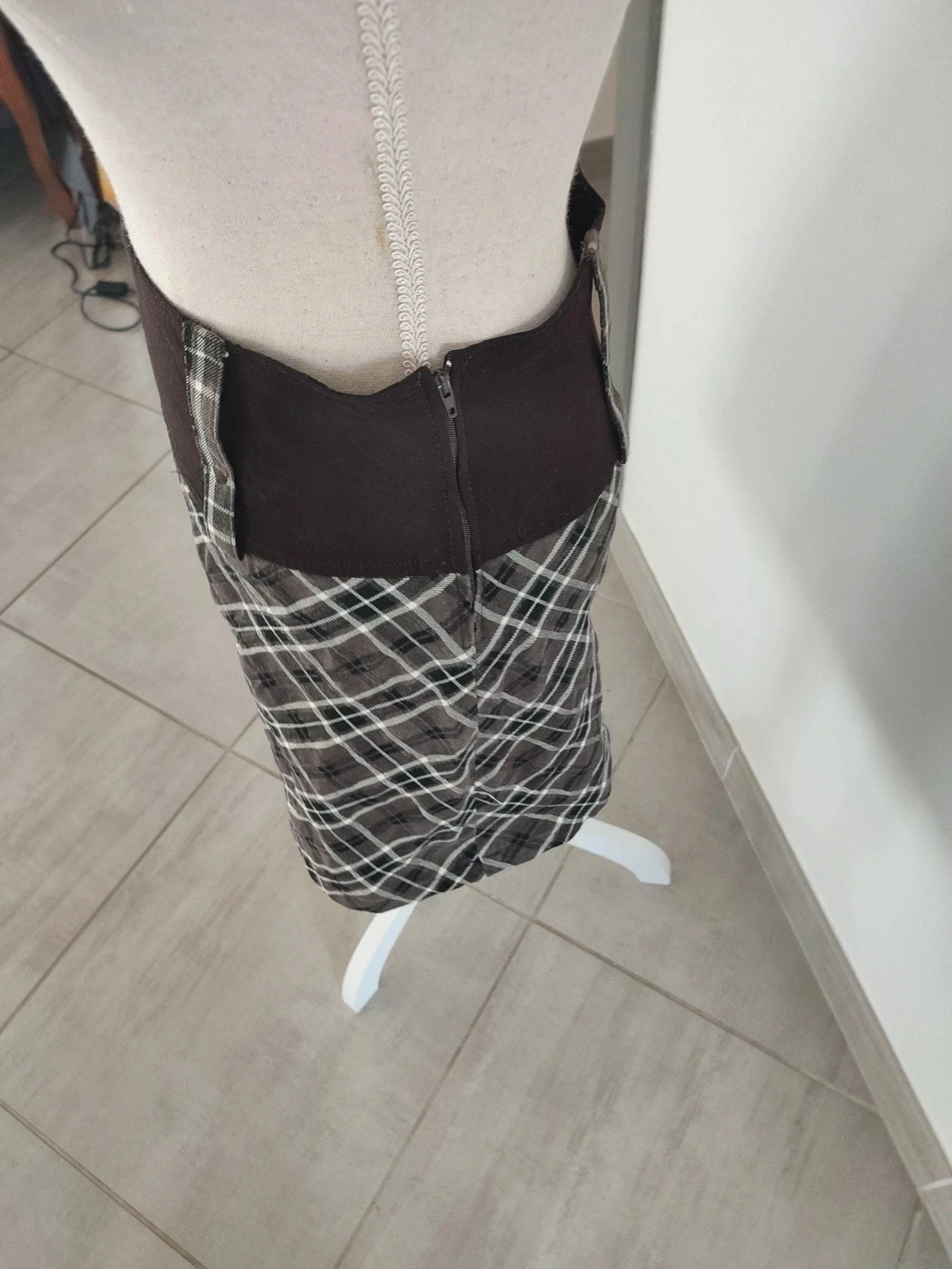 Women's plaid skirt size 38 Cache Cache – photo 3